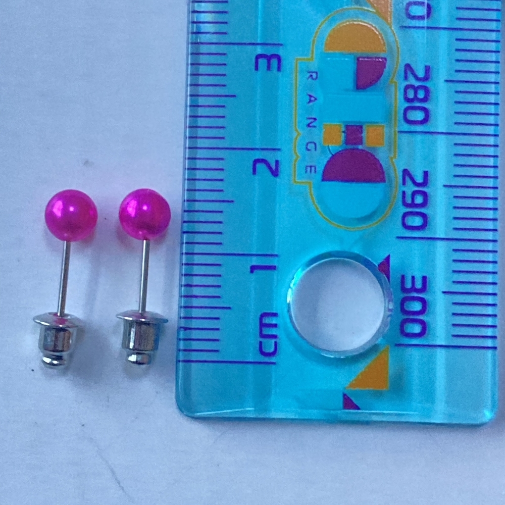 BNWT Barbiecore Ink Stud Earrings - Unique and Edgy - Picture 10 of 12